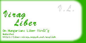 virag liber business card